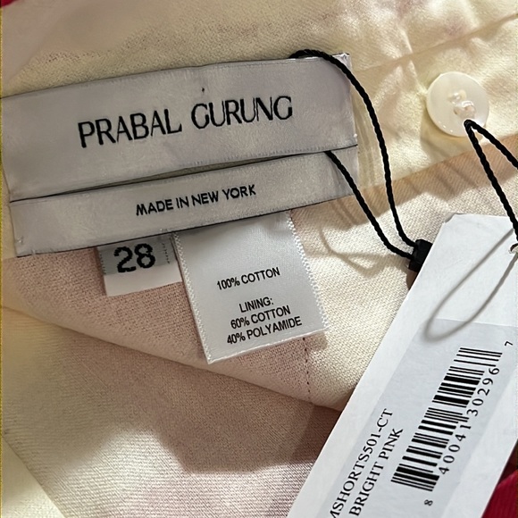 PRABAL GURUNG | Bright Pink Shorts - Picture 4 of 5